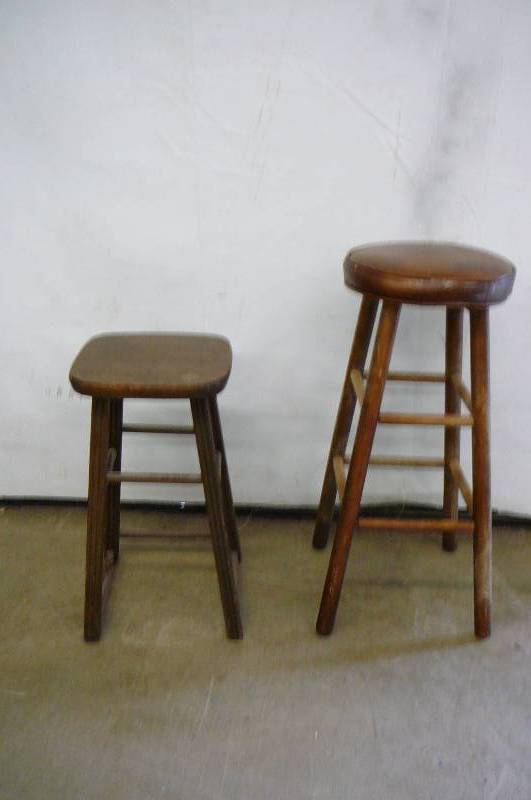 2-Wooden Stools