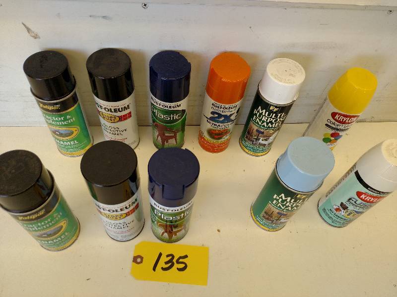 lot 135 image: Asstd Spray Paint...