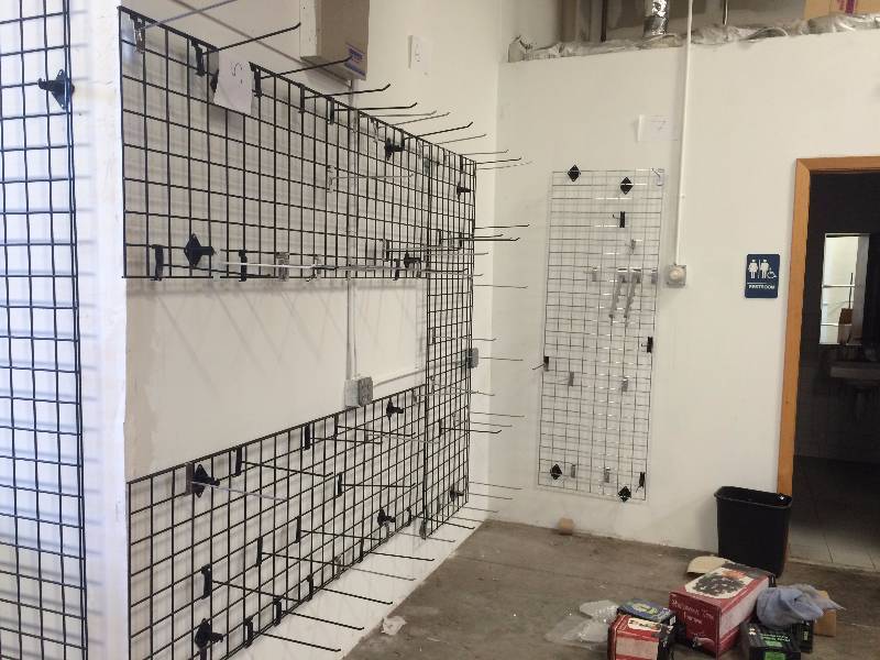 lot 1 image: Hanging Wall Racks