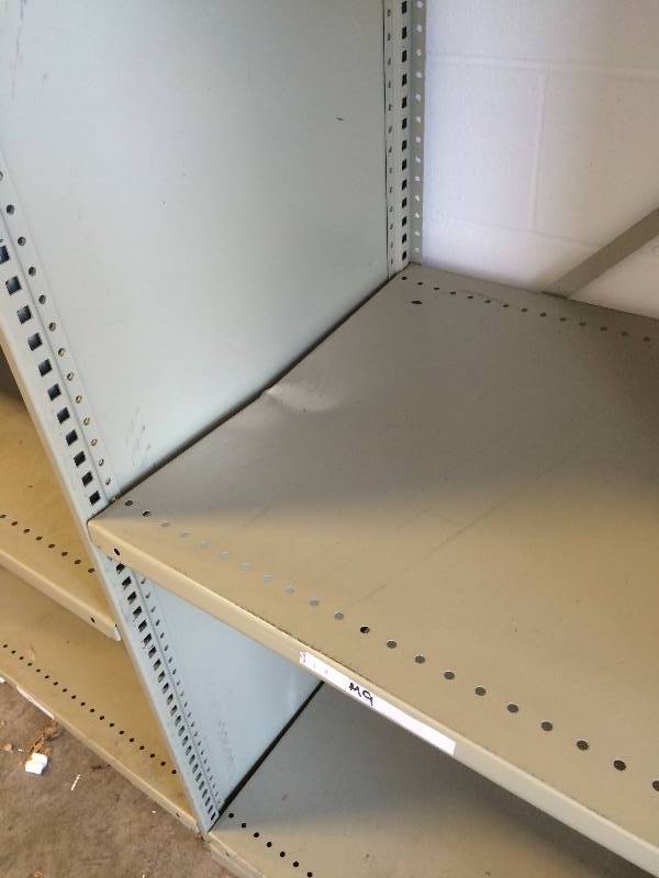 lot 4 image: Large Metal Shelving
