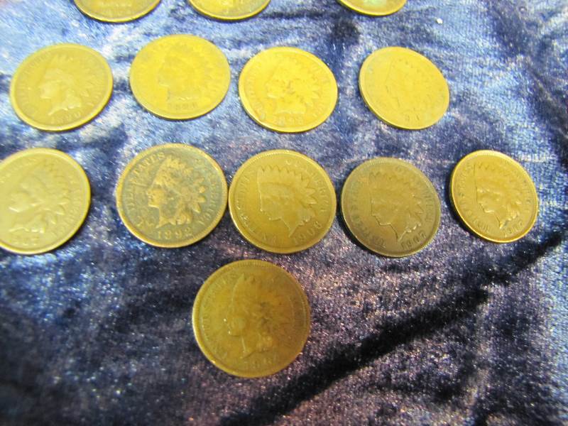 13 Indian Head Pennys
