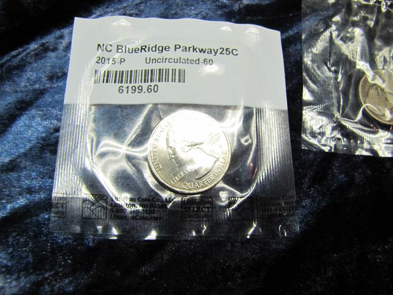 NC Blue Ridge Parkway Quarter & Wartime Nickel