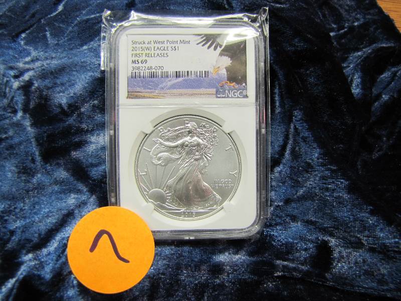 2015-W AMERICAN SILVER EAGLE 1 TROY OZ. .999 FINE SILVER IN AIR TIGHT SEAL
