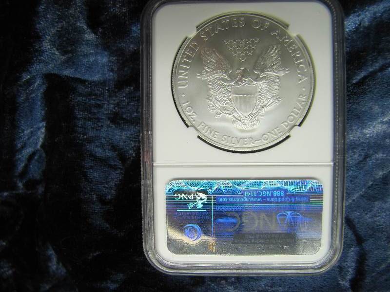 2013-S AMERICAN SILVER EAGLE 1 TROY OZ. .999 FINE SILVER IN AIR TIGHT HOLDER