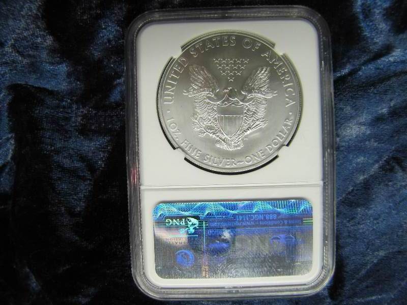 2013-S AMERICAN SILVER EAGLE 1 TROY OZ. .999 FINE SILVER IN AIR TIGHT HOLDER
