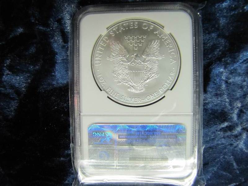 2013-S AMERICAN SILVER EAGLE 1 TROY OZ. .999 FINE SILVER IN AIR TIGHT HOLDER