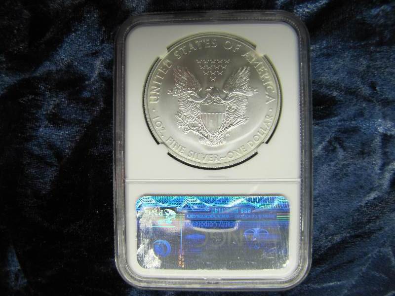 2013 AMERICAN SILVER EAGLE 1 TROY OZ. .999 FINE SILVER IN AIR TIGHT HOLDER