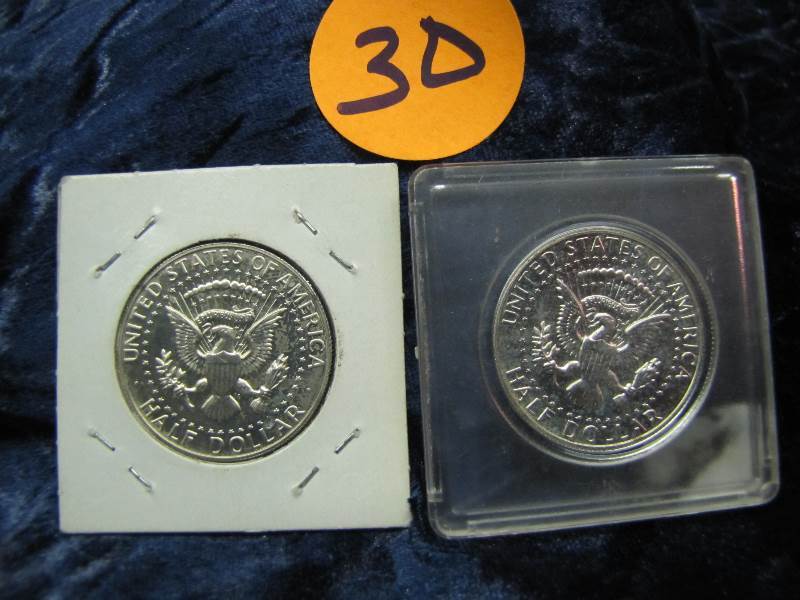 2 - 1967 Kennedy Half Dollars