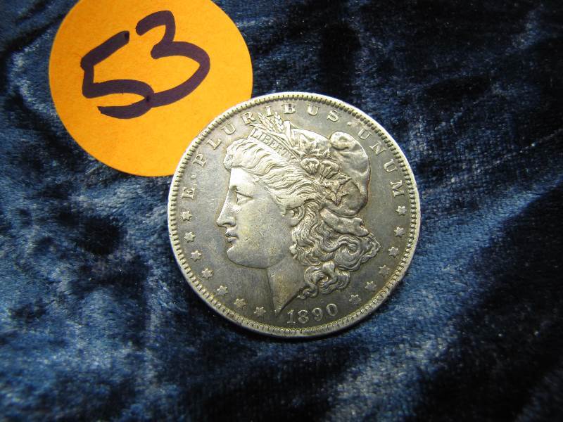 1890 O Morgan Silver Dollar
