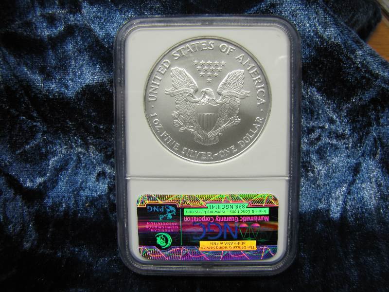 2006 S AMERICAN SILVER EAGLE 1 TROY OZ. .999 FINE SILVER IN AIR TIGHT HOLDER