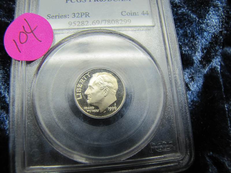 1996 S DIME  PR69 DCAM
