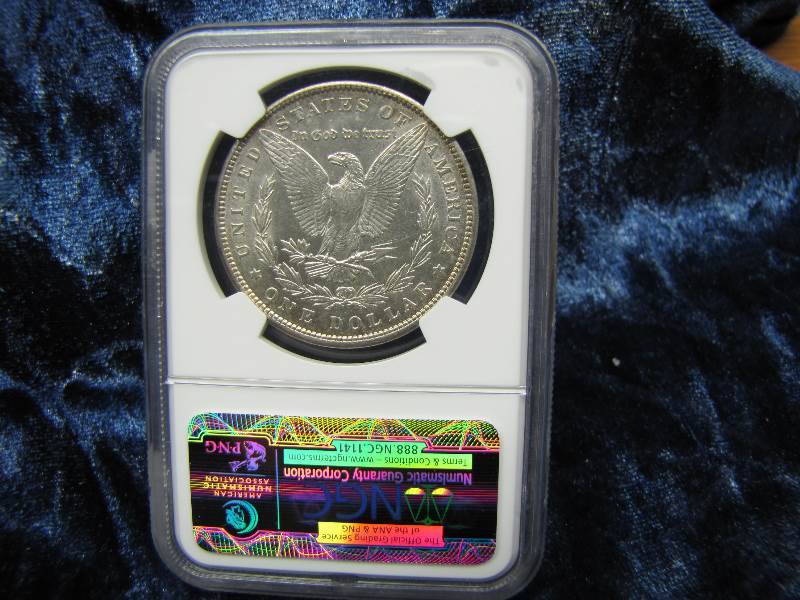 1900 MORGAN SILVER DOLLAR AU58 BY NGC