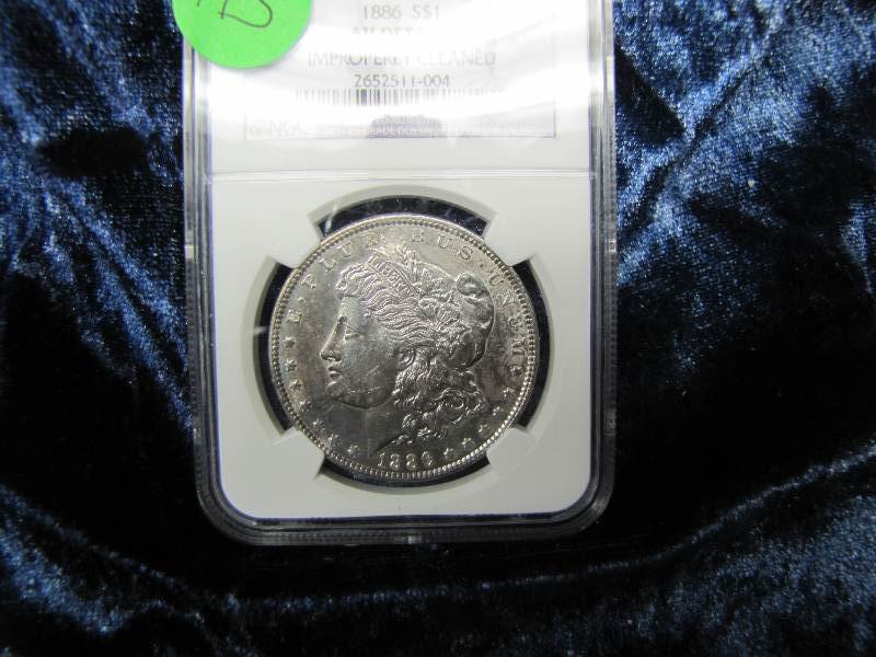 1886 MORGAN SILVER DOLLAR BY NGC