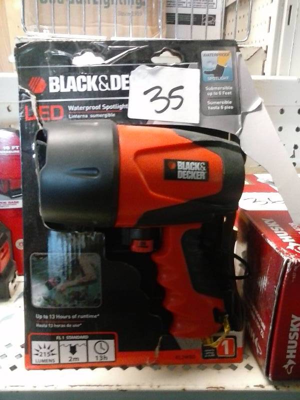 Black & Decker Waterproof Spotlight - New tested and works