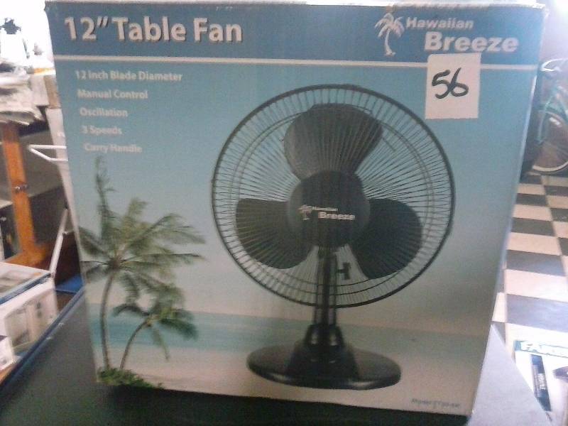 12 Inch Table Fan New Works New Returned Items