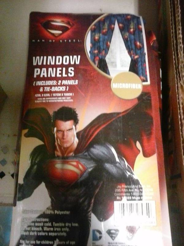 Superman curtains