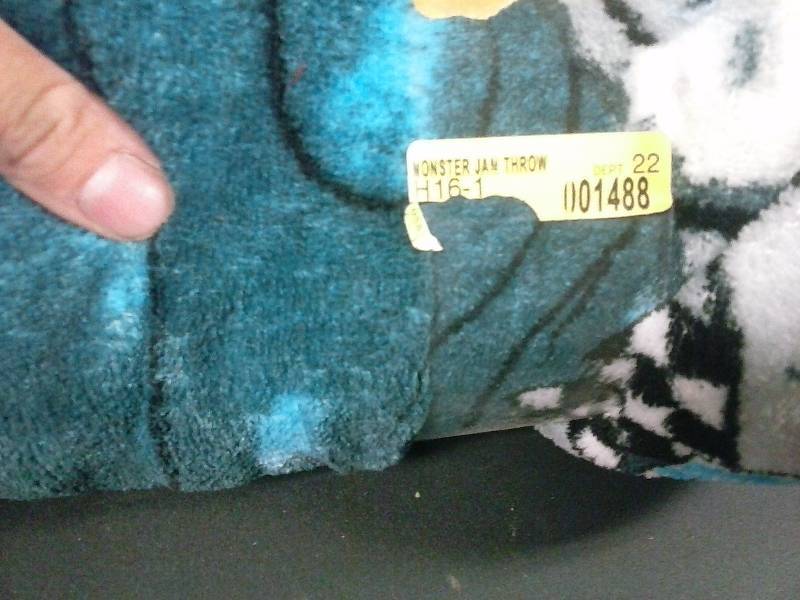 Monster jam throw blanket