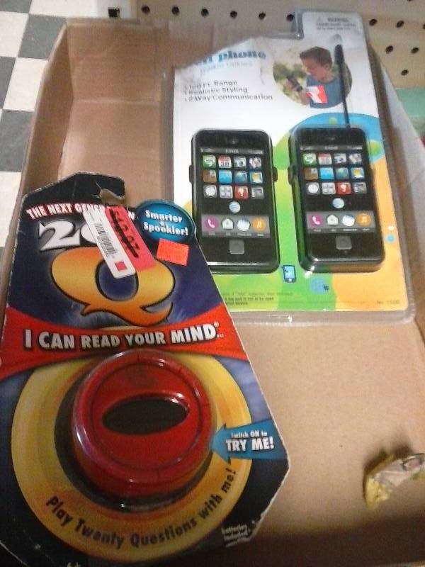 20 questions game and cellphone walkie talkies