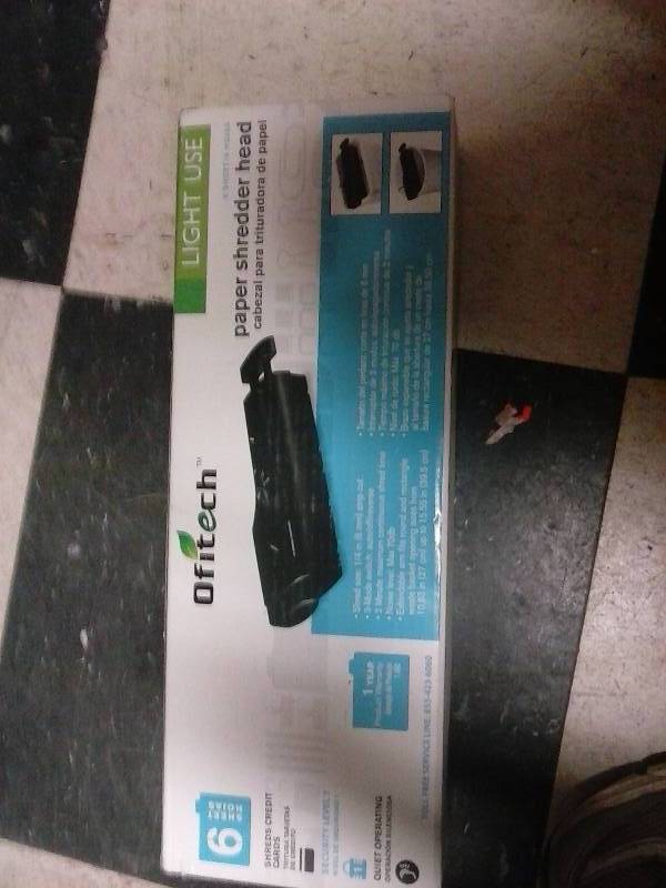 New in box paper shredder