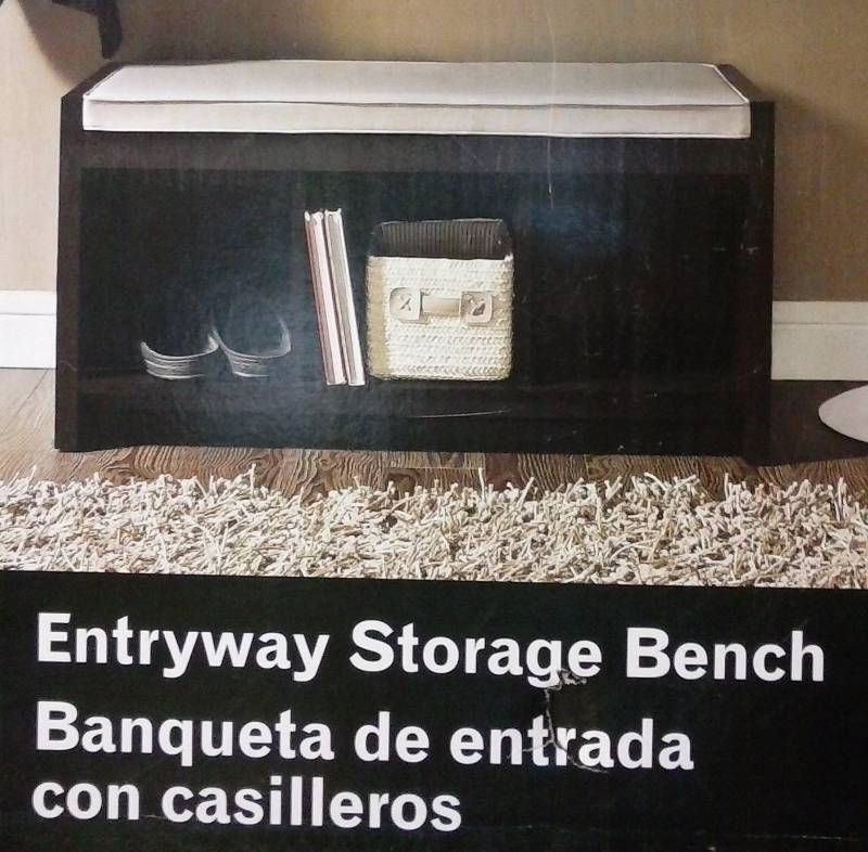 Entryway Storage Bench - new in box
