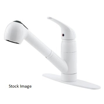 Pull out White kitchen faucet - 1 handle - Pfister brand