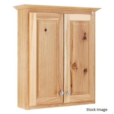 Glacier Bay Hickory Bathroom Cabinet