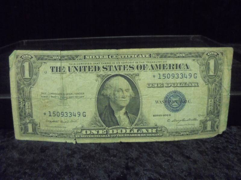 1935G $1 Star Silver Certificate
