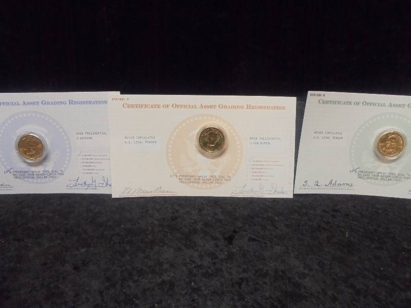 Lot - Presidential Dollars, Never Circulated