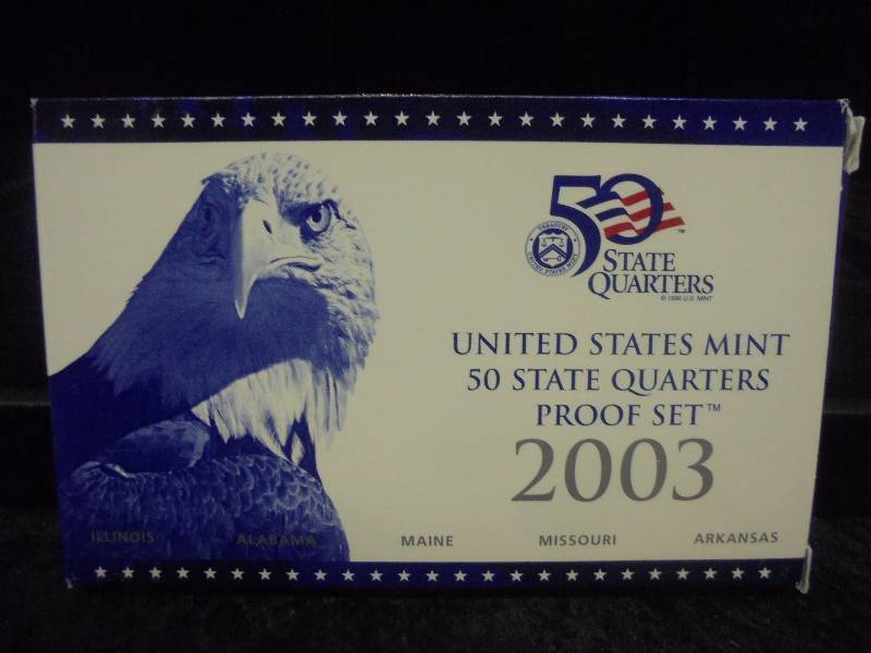 2003 US Mint 50 State Quarters Proof Set