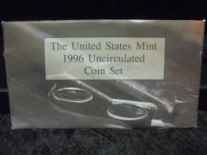 1996 Uncirculated Coin Set with Roosevelt Anniversary Dime