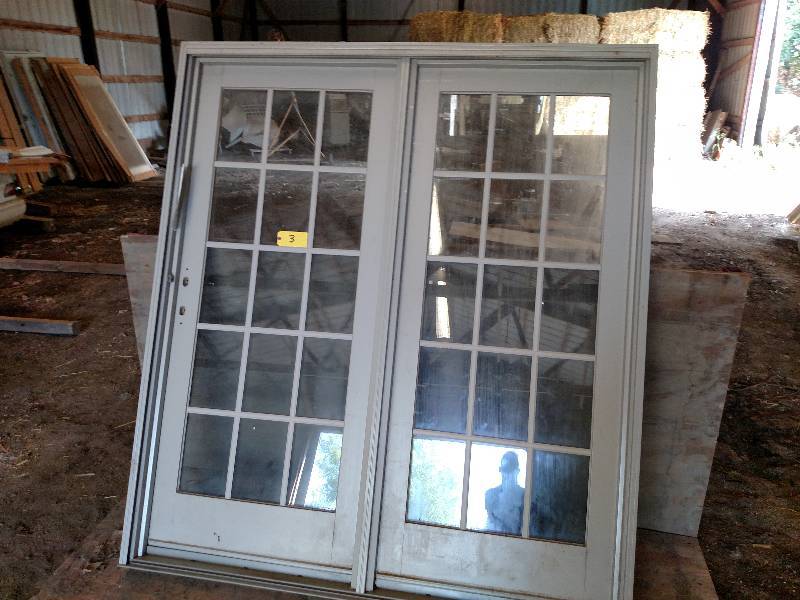 Vinyl  Pine Double Door,  Approx. ...