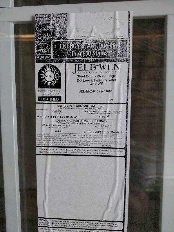 JELD-WEN Wood Double Door, Approx. ...