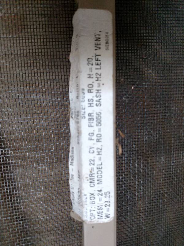 (5) Aluminum Window Screens, Approx...