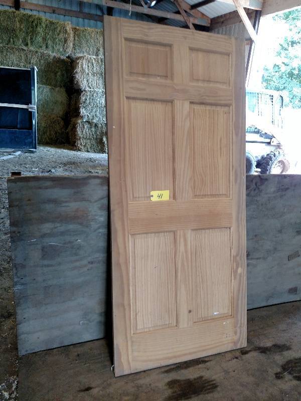 Pine Panel Door, Approx. 36 x 80...