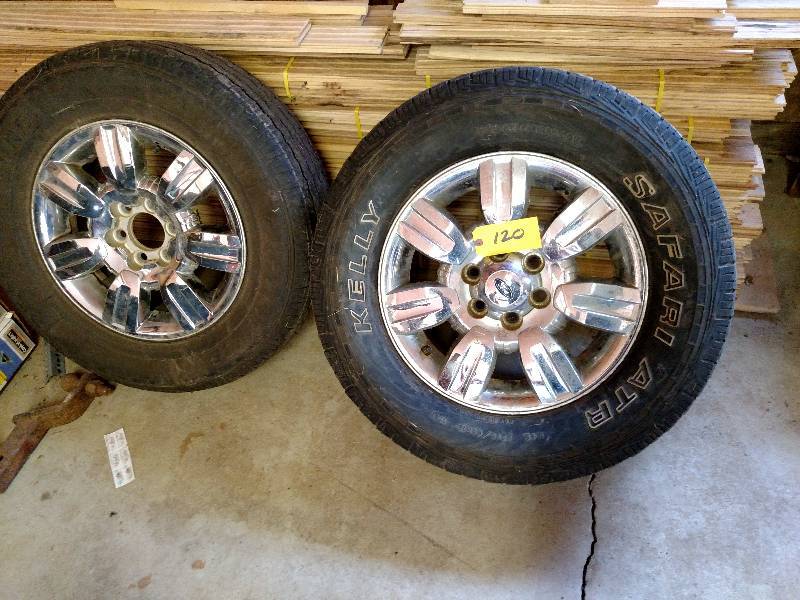 (2) Asstd P27565R18 Tires on Ford...
