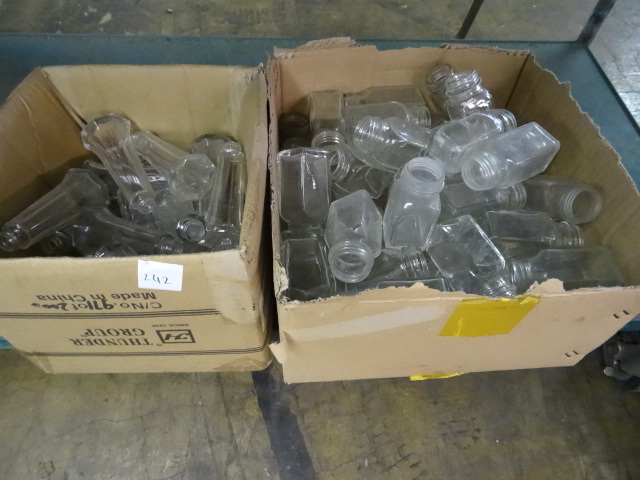 lot 242 image: Glass Salt and Pepper Shakers No Tops