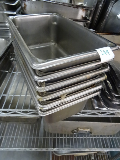lot 249 image: 14 Size Pan 6 are 4 comes with Lids