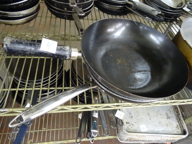 lot 269 image: 2 Sautee Pans, Aluminum Pot
