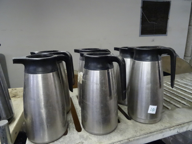 lot 281 image: 6 Coffee Servers No Tops
