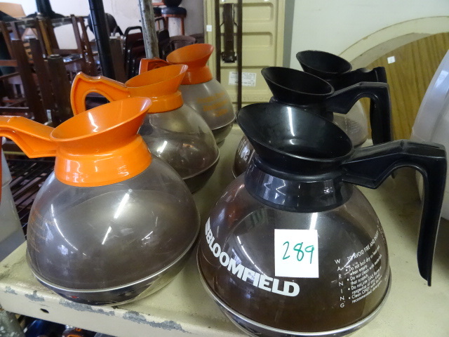 lot 289 image: Coffee Machine Pots