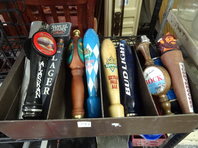 lot 297 image: Misc Beer Tap Handles