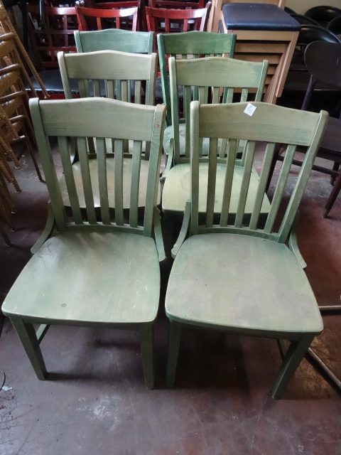 lot 312 image: 6 Wood Framed Chairs