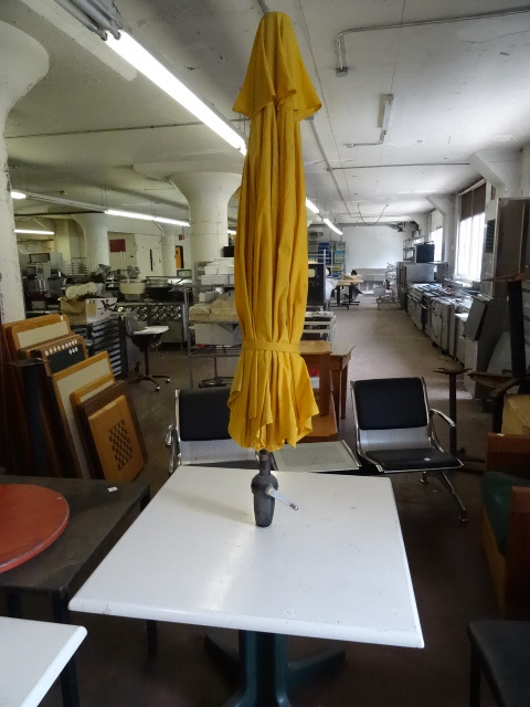 lot 320 image: 36 X 36 X 29 Patio Table with Umbrella