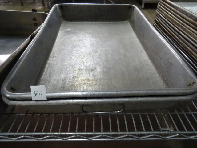 lot 360 image: Aluminum Cook Pans 25 X 17 X 4 Qty 2