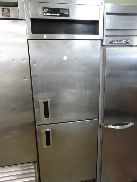 lot 4 image: Delfield 2 Door Stainless Freezer