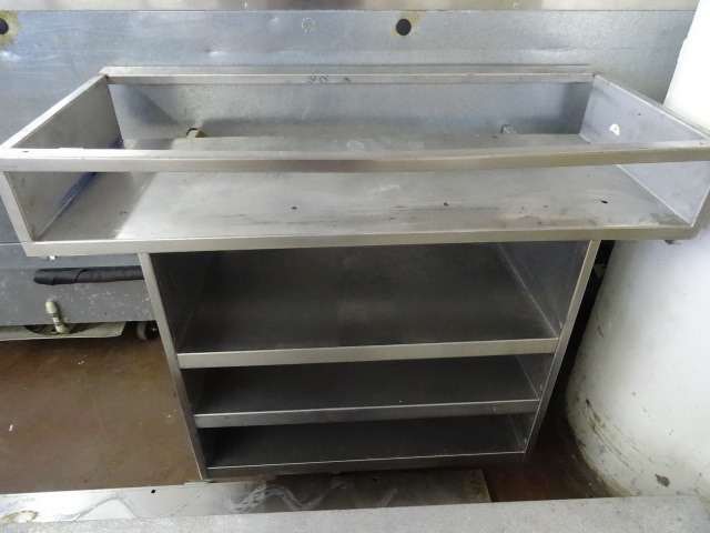 lot 11 image: Stainless Wall Mount Storage Unit