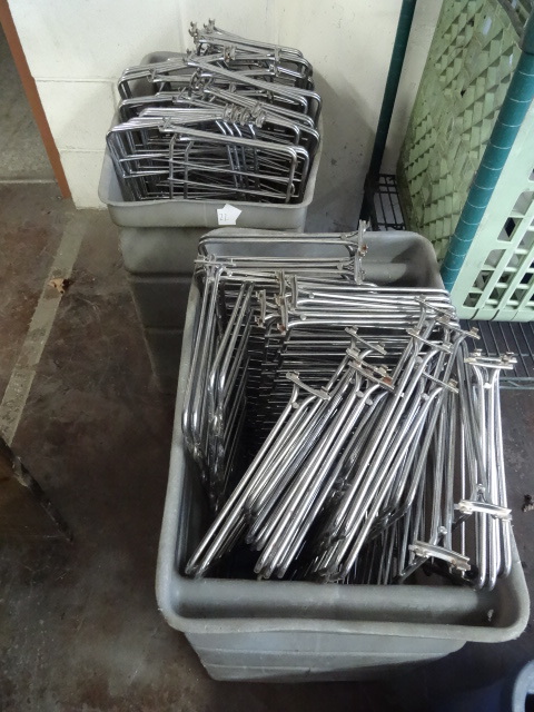 lot 22 image: 3 Bins of Wire Shelf Dividers