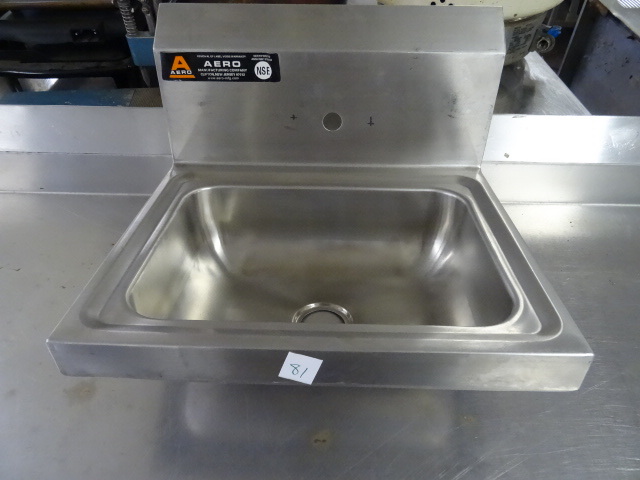 lot 81 image: Aero Stainless Hand Sink