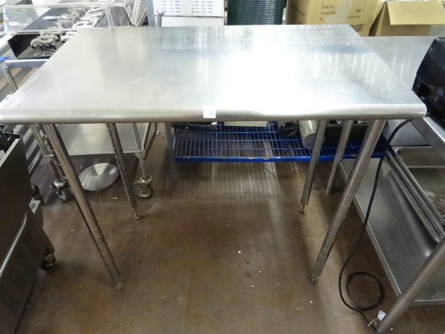 lot 130 image: 39 X 24 X 38 Stainless Prep Table