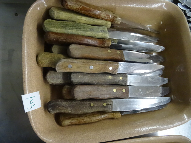 lot 143 image: Steak Knives in Bon Chef Containers